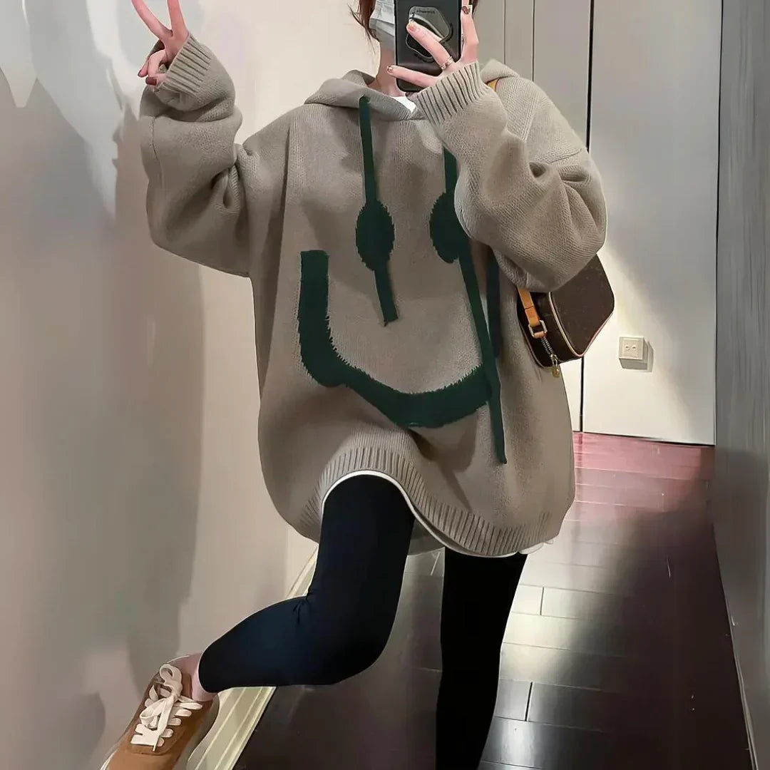 Joy | Hoodie mit lächelndem Gesicht-Design