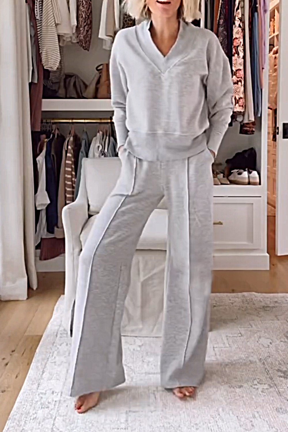 Rianne | Zweiteiliges Set mit V-Ausschnitt-Design