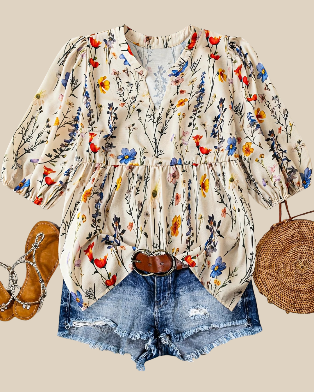 Belle | Wildblumenbluse