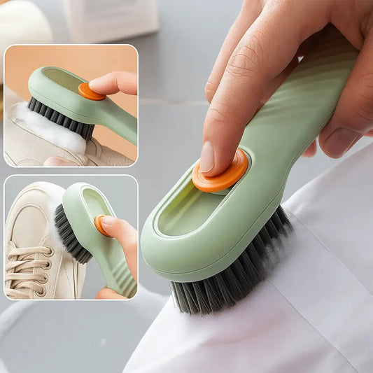 2-in-1-Reinigungsbürste mit Seifenspender – Sauberkeit leicht gemacht