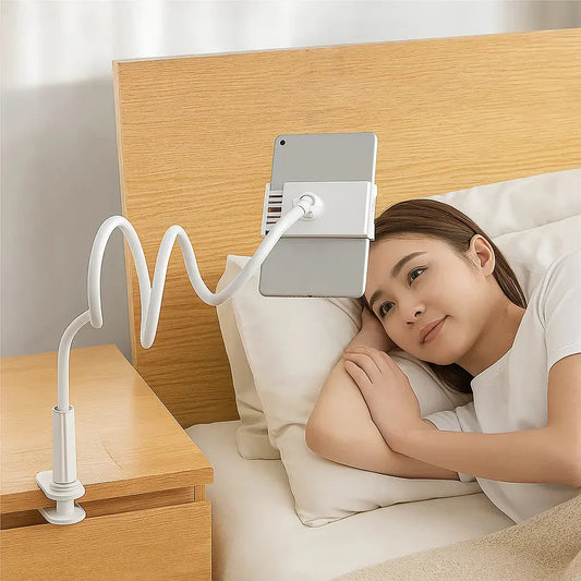 360° Smartphone- & Tablet-Halter – Freihändig Filme schauen im Bett