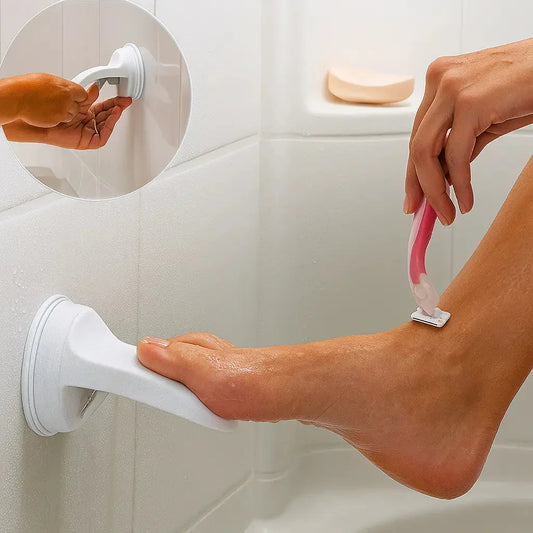 Saugnapf-Fußstütze – Mehr Sicherheit beim Rasieren in der Dusche