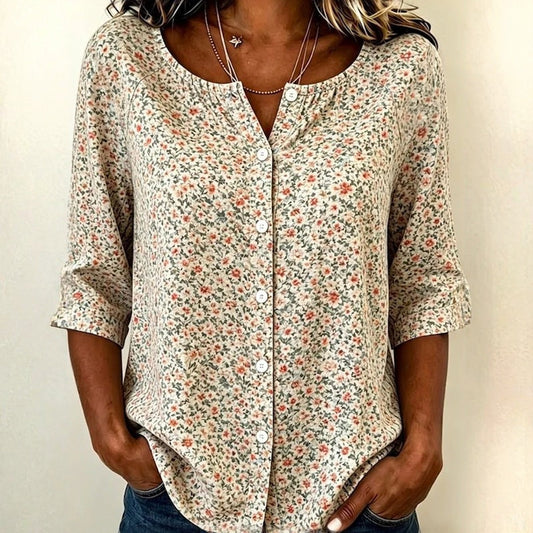 Sumali – Hemd mit Vintage Blumenmuster