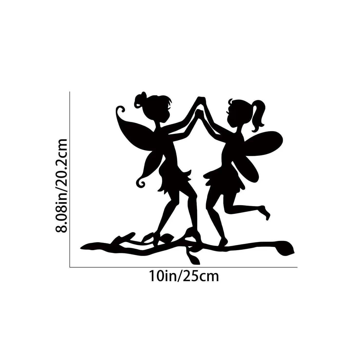 ArtVireo Metall Vogel Baum- & Gartendekor | Silhouetten von Vögeln/Drachen/Feen/Hunden | Außendekoration