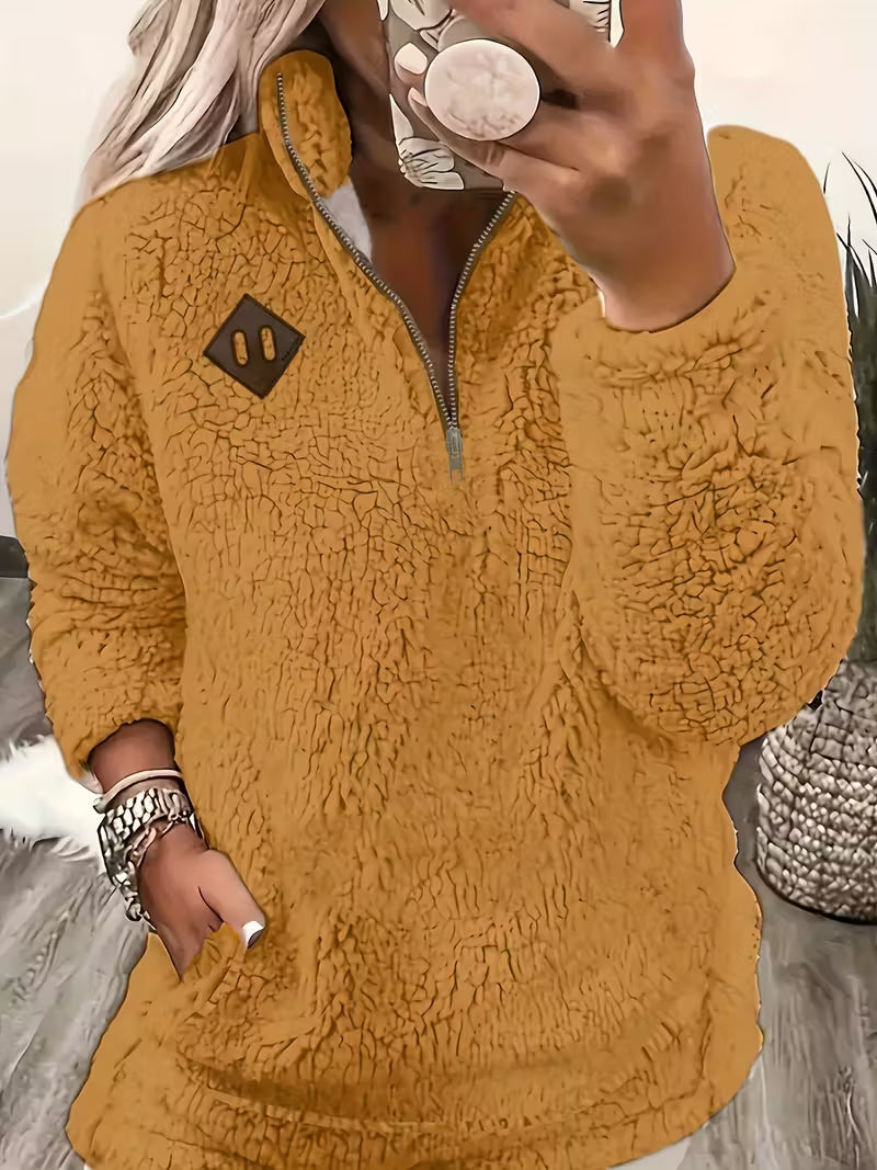 Humera - Elegante Langarmjacke Mit Reißverschluss