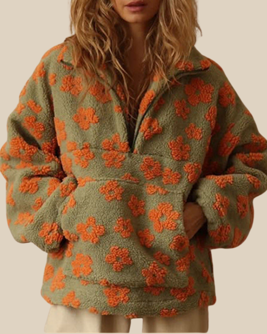 Ruby | Strukturiertes Blumenfleece