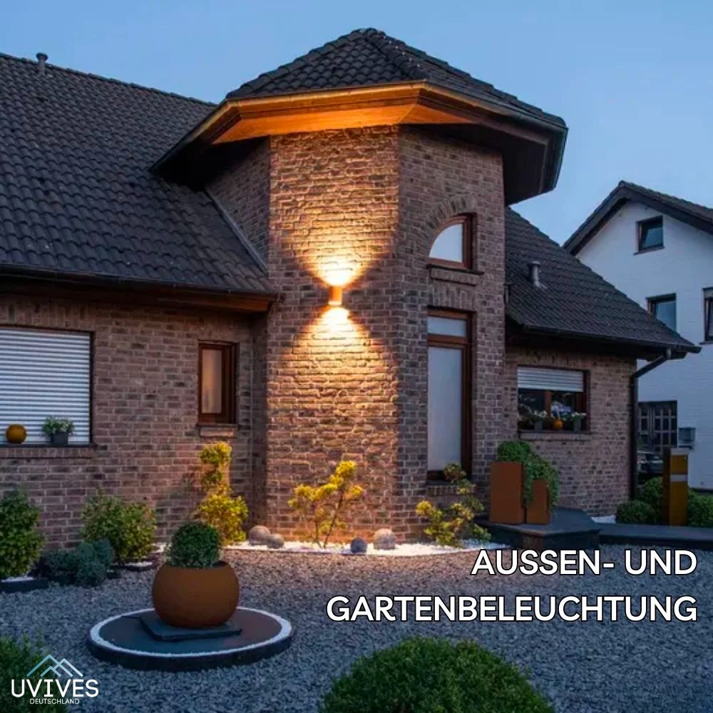 Kabellose Wandlampe mit Bewegungssensor und würfelförmigem Design