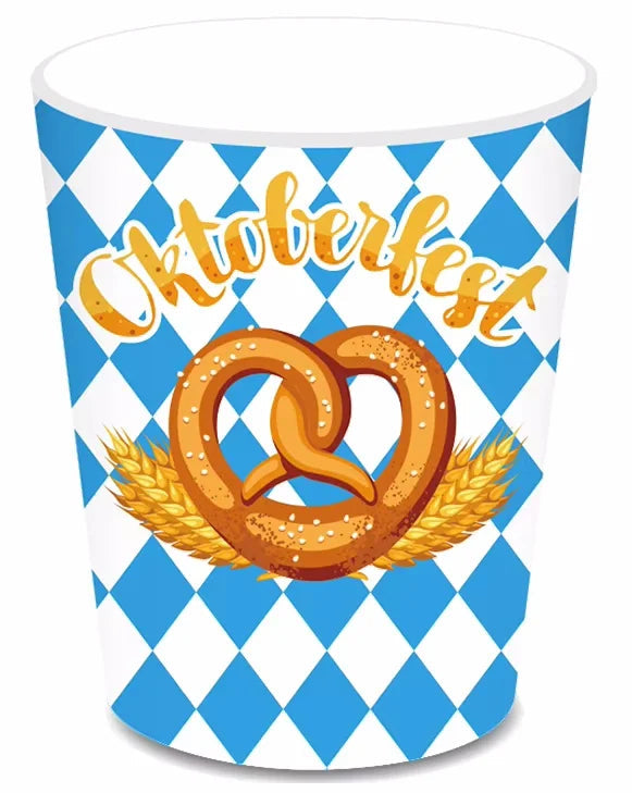 Party-Geschirr-Set | Oktoberfest Bayerisches Design | 76-teiliges Einweg-Set | Einfache Reinigung