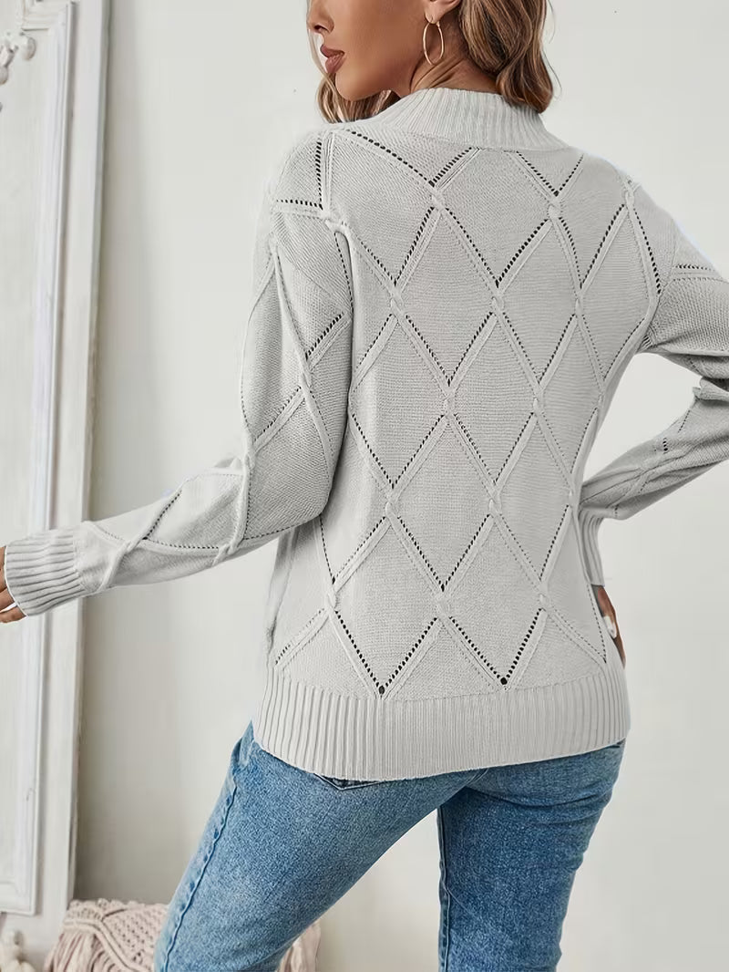 Filisha – Strick Pullover Mit Rundhalsausschnitt