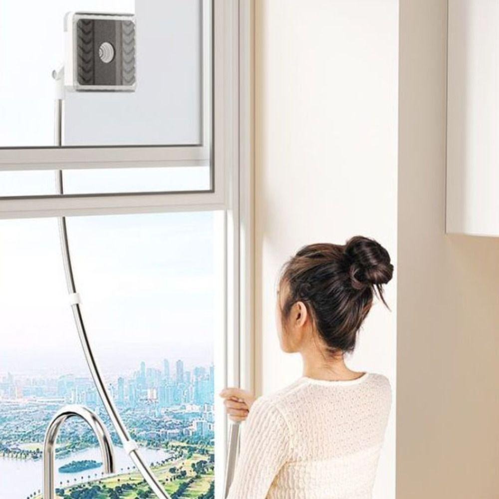 Fensterreinigungswerkzeug | mit Biegbarem Langarm | Reinigt Scheiben Außen von Innen | ReachClean