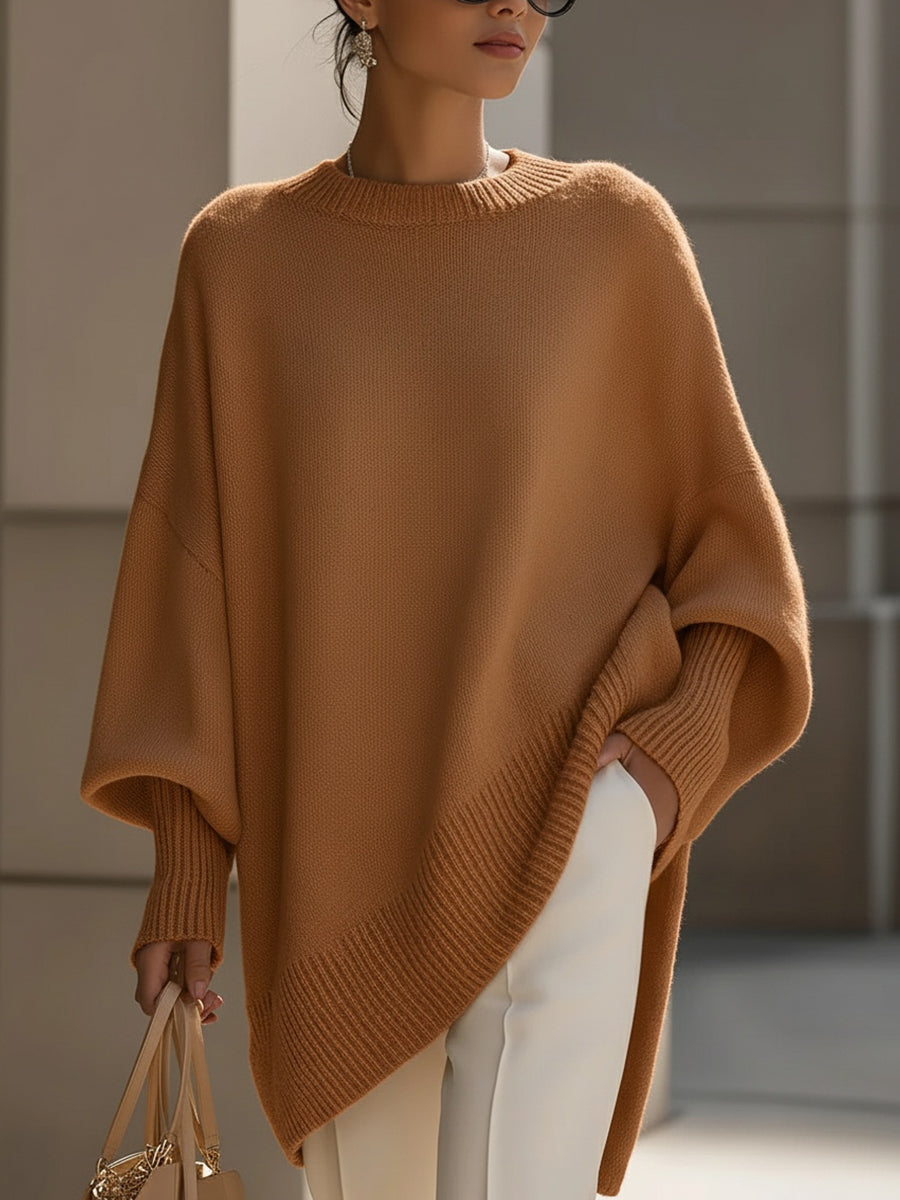 Isolde | Poncho-Pullover aus weichem Strick