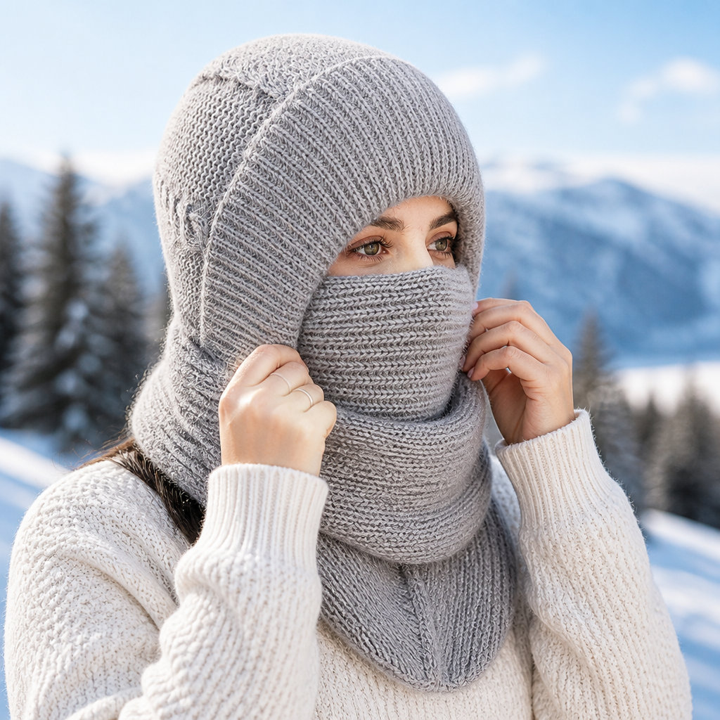 Nordflaum Kopf und Hals angenehm warm halten