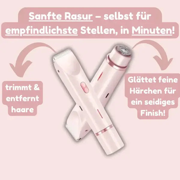 SeidenGlanz | 2 in 1 Damenrasierer für glatte und gepflegte Haut