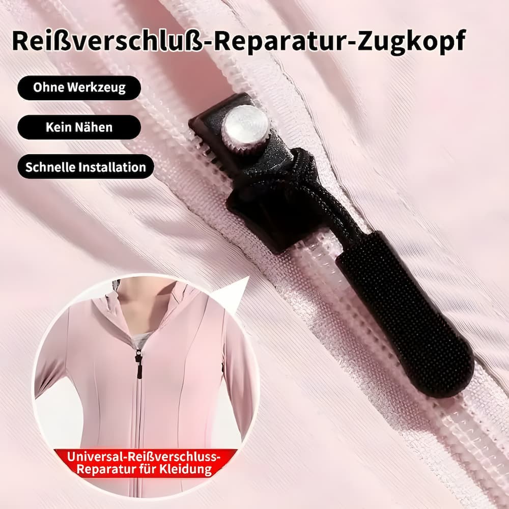 RepairZip - Reißverschluss-Schieber Reparaturset – Universell & langlebig aus Metall | 5+5 Gratis