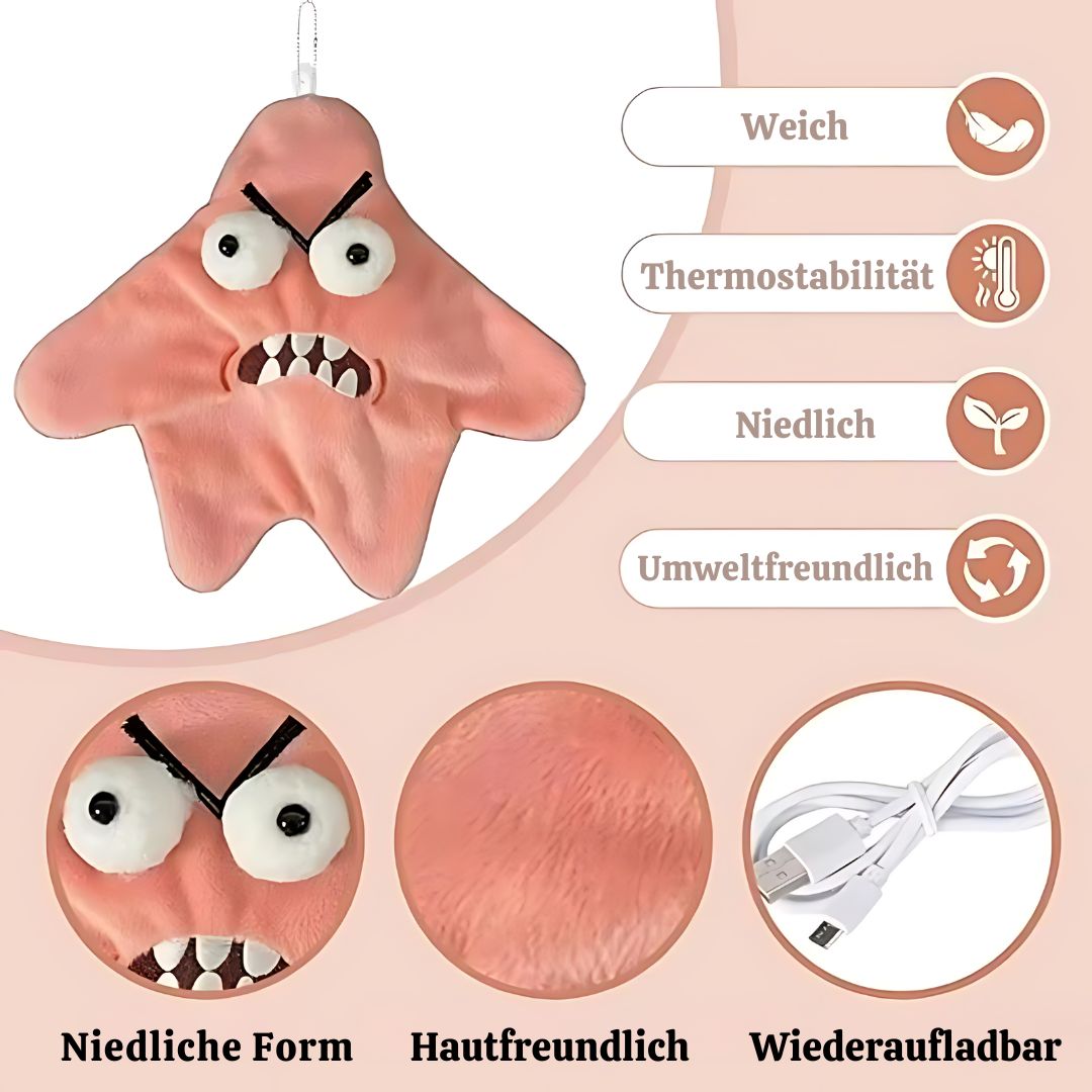 Plüsch-Anhänger mit wütendem Seestern-Motiv