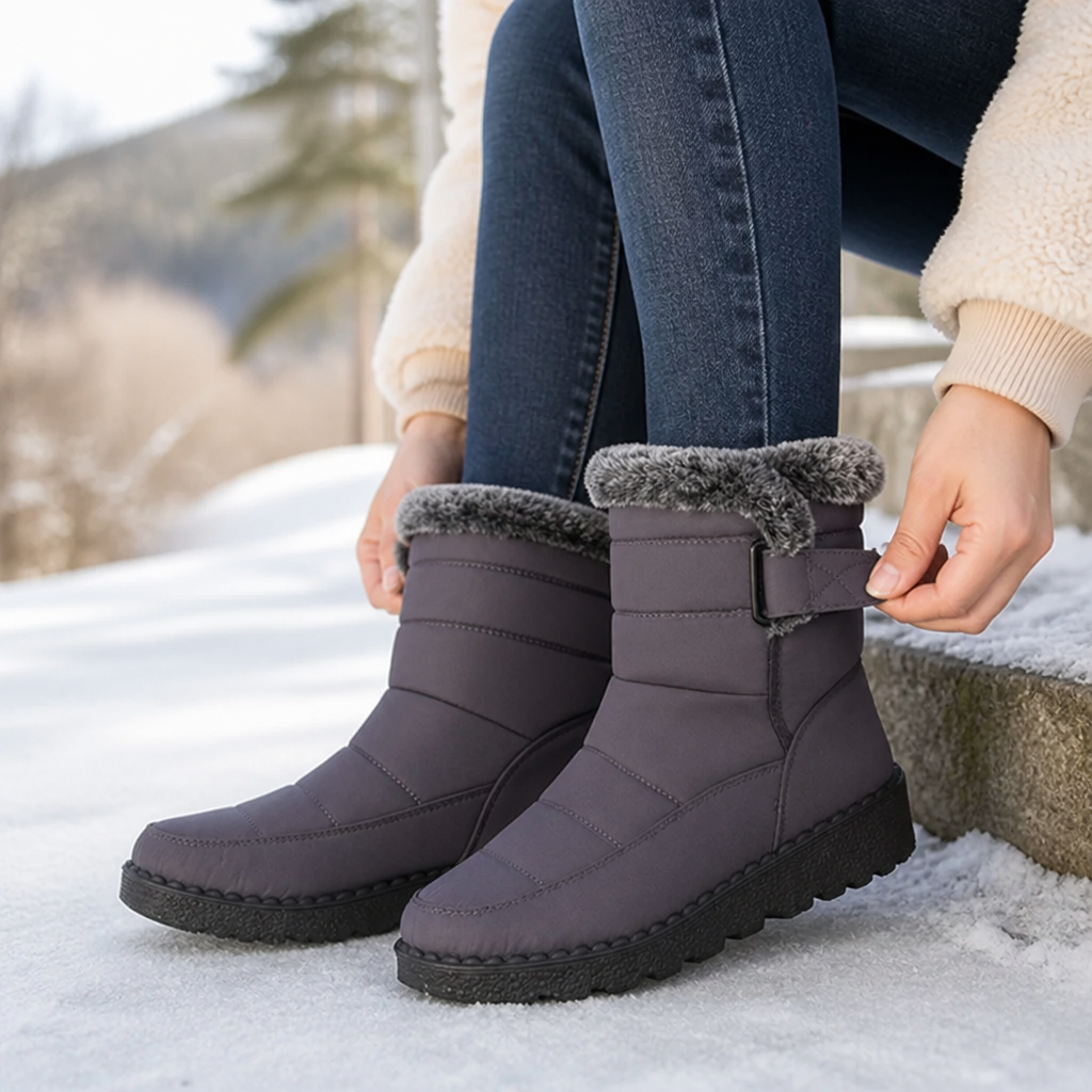 Gefütterte Winterstiefel Damen – wasserabweisend & rutschfest