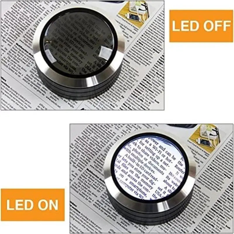 (50% Rabatt) - 6XMagnifier - LED-Lupe - Perfektes Licht und Größe für einfaches Lesen!