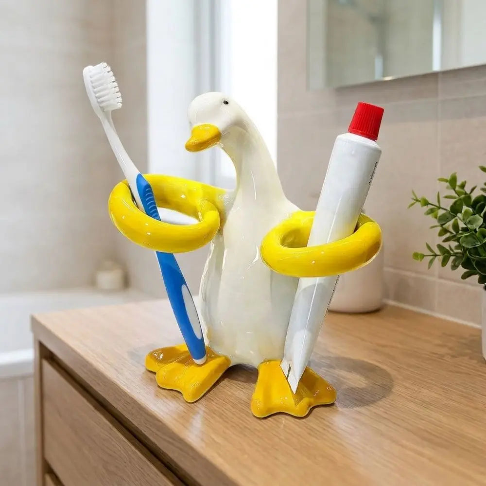 QuackEase – Organisieren und Desinfizieren Sie Ihre Zahnbürsten mit Stil