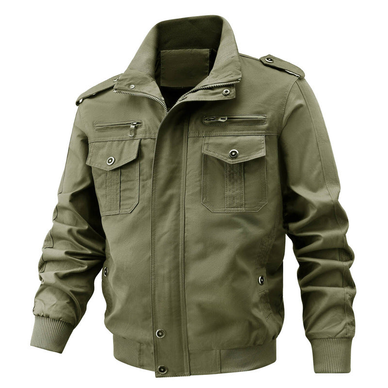 Miltin – Bomberjacke im Military-Stil mit Cargo-Taschen