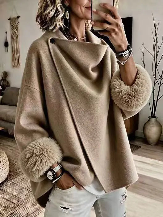 Maddia – Elegante Kunstfelljacke