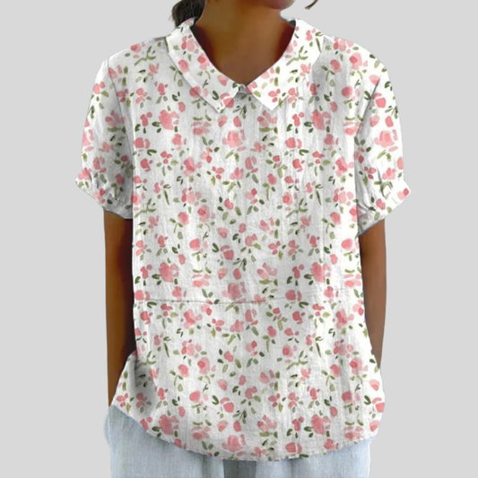 Juliette - Bluse Fleurs Miniatures
