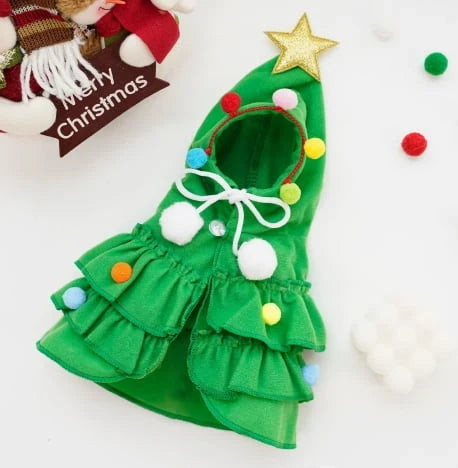 MerryPaw Weihnachtsbaum-Umhang für Hunde und Katzen – Macht Weihnachtsfotos magisch