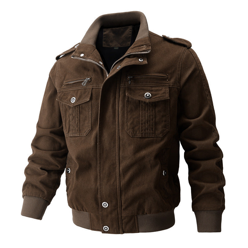 Miltin – Bomberjacke im Military-Stil mit Cargo-Taschen