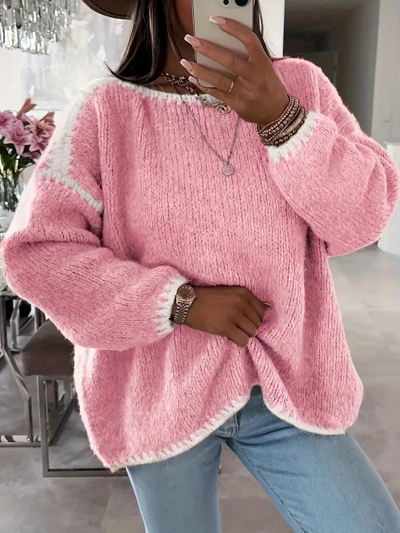 Usalda - Langärmeliger Strickpullover
