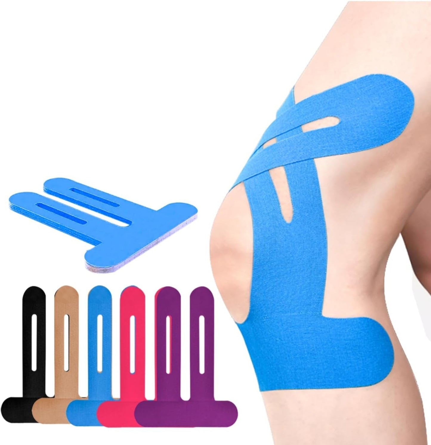 10+10 Gratis | Flexify | Vorgeschnittene Muskelpflaster-Knieschoner