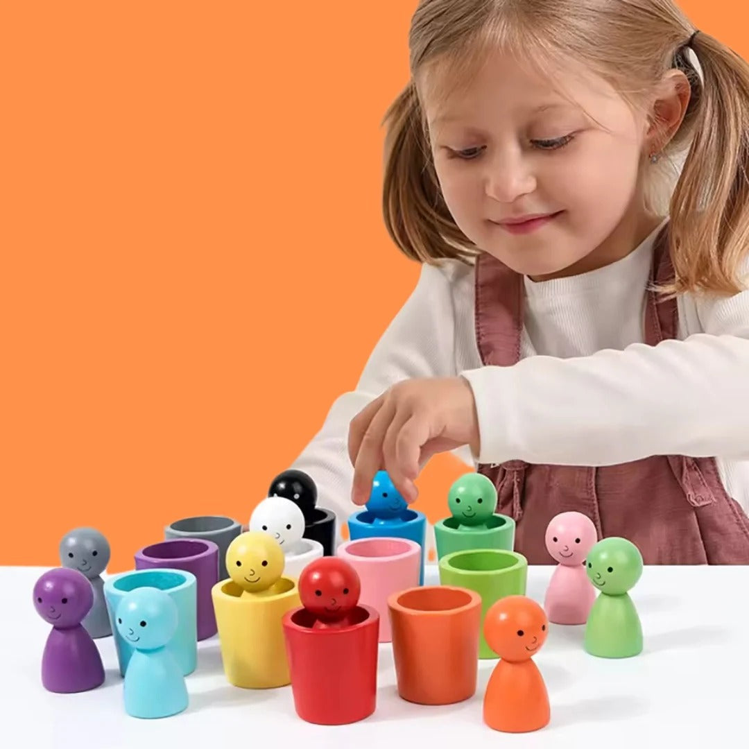WoodFigures - Montessori-Holzspielzeug für leichtes Lernen für Kinder
