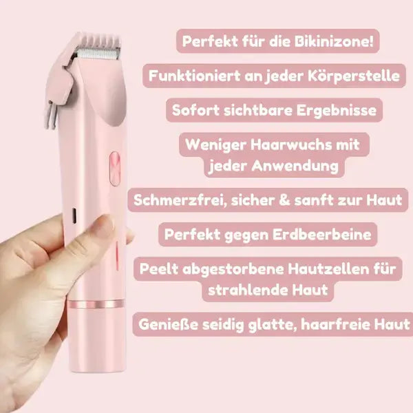 SeidenGlanz | 2 in 1 Damenrasierer für glatte und gepflegte Haut