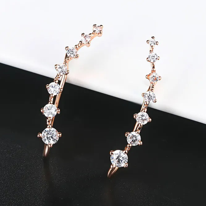 Holly - Diamant-Ohrringe mit sieben Sternen