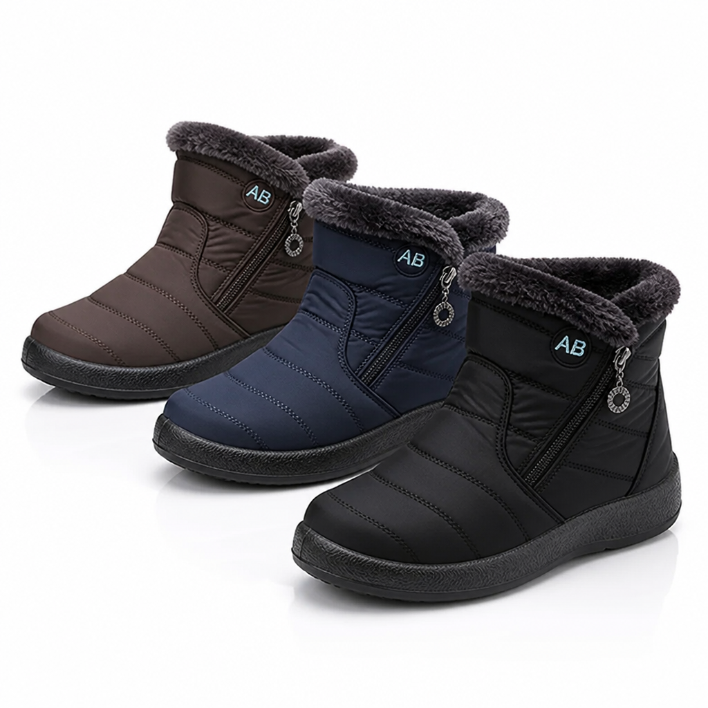 Gefütterte Winterstiefel – wasserabweisend und rutschfest