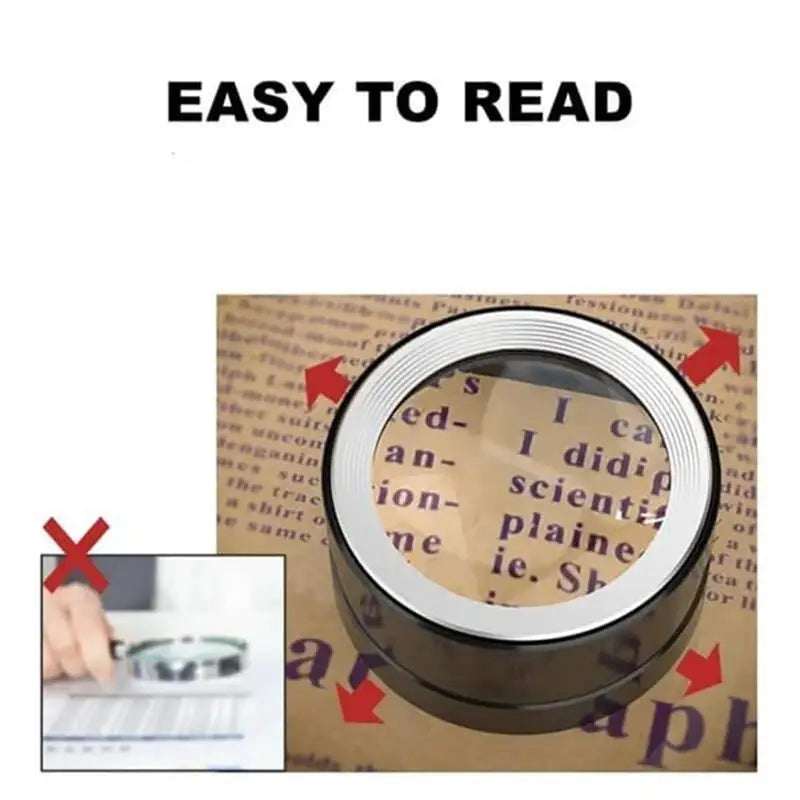 (50% Rabatt) - 6XMagnifier - LED-Lupe - Perfektes Licht und Größe für einfaches Lesen!