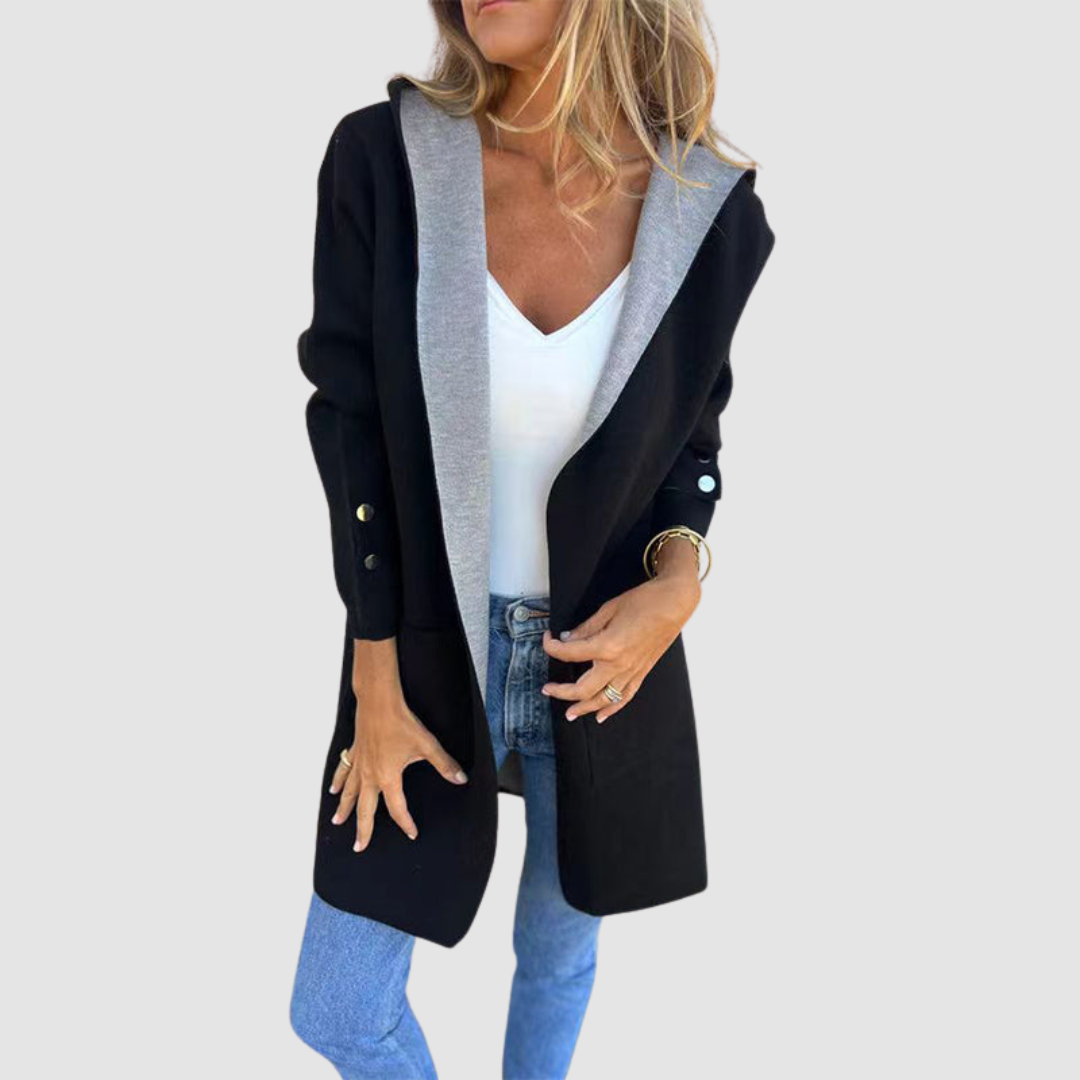 Mariela Farbblock Kapuzenjacke