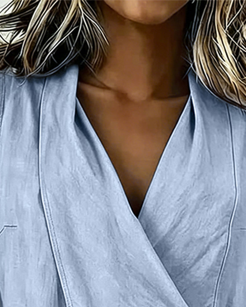 Anily – Schlichtes Wickel Tanktop