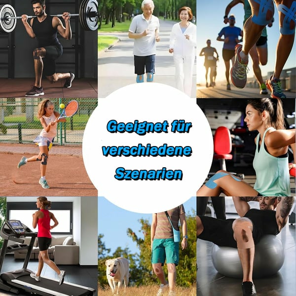 10+10 Gratis | Flexify | Vorgeschnittene Muskelpflaster-Knieschoner