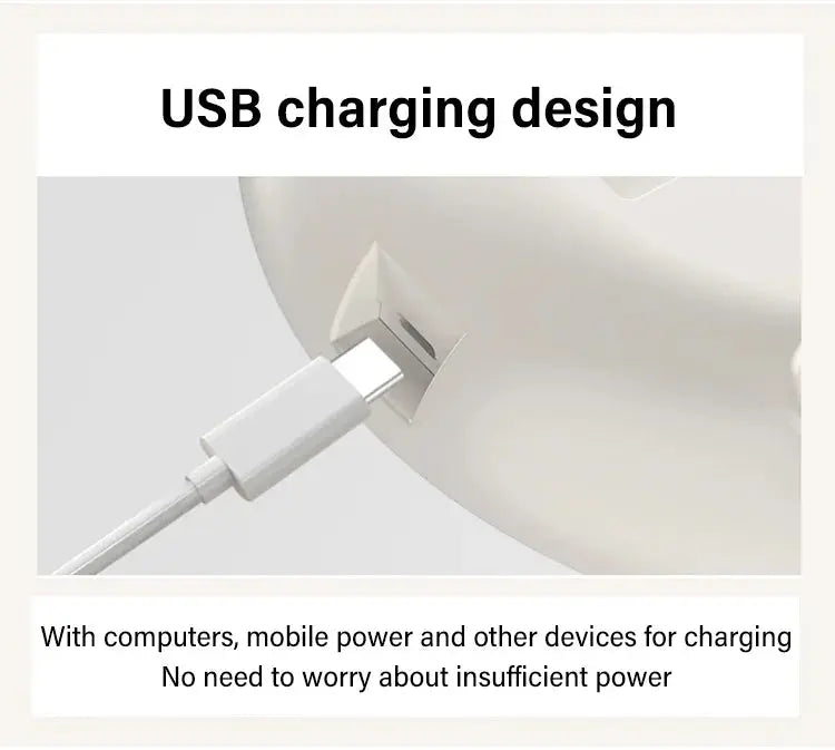 Faltbarer USB Ventilator 2-in-1 Tisch Wandmontage 3 Stufen leise