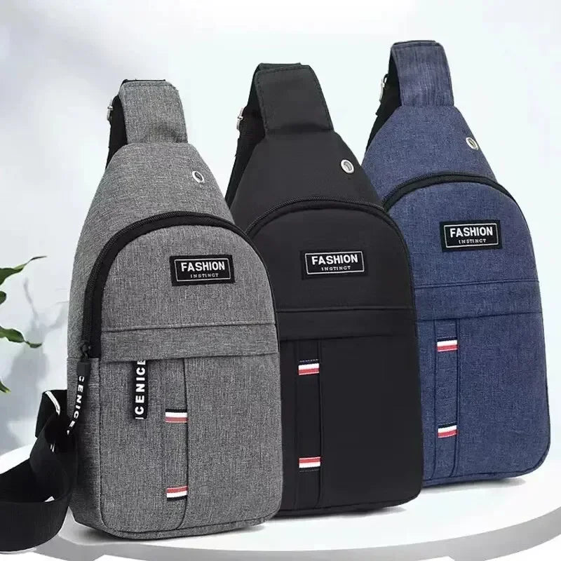 Herren-Slingtasche | Wasserabweisend mit großem Fassungsvermögen | Nylon-Canvas & verstellbarer Riemen | Reisen & Outdoor