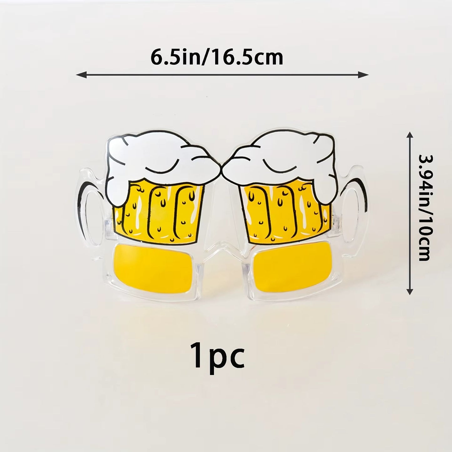 Lustige Bierkruggläser | Tropisches Fotobox-Requisit | Langlebig & Wiederverwendbar