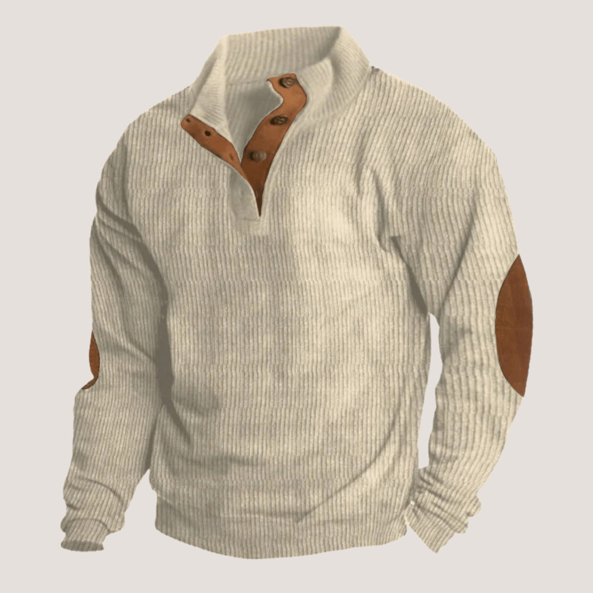 Allen | Kordpullover mit Stehkragen
