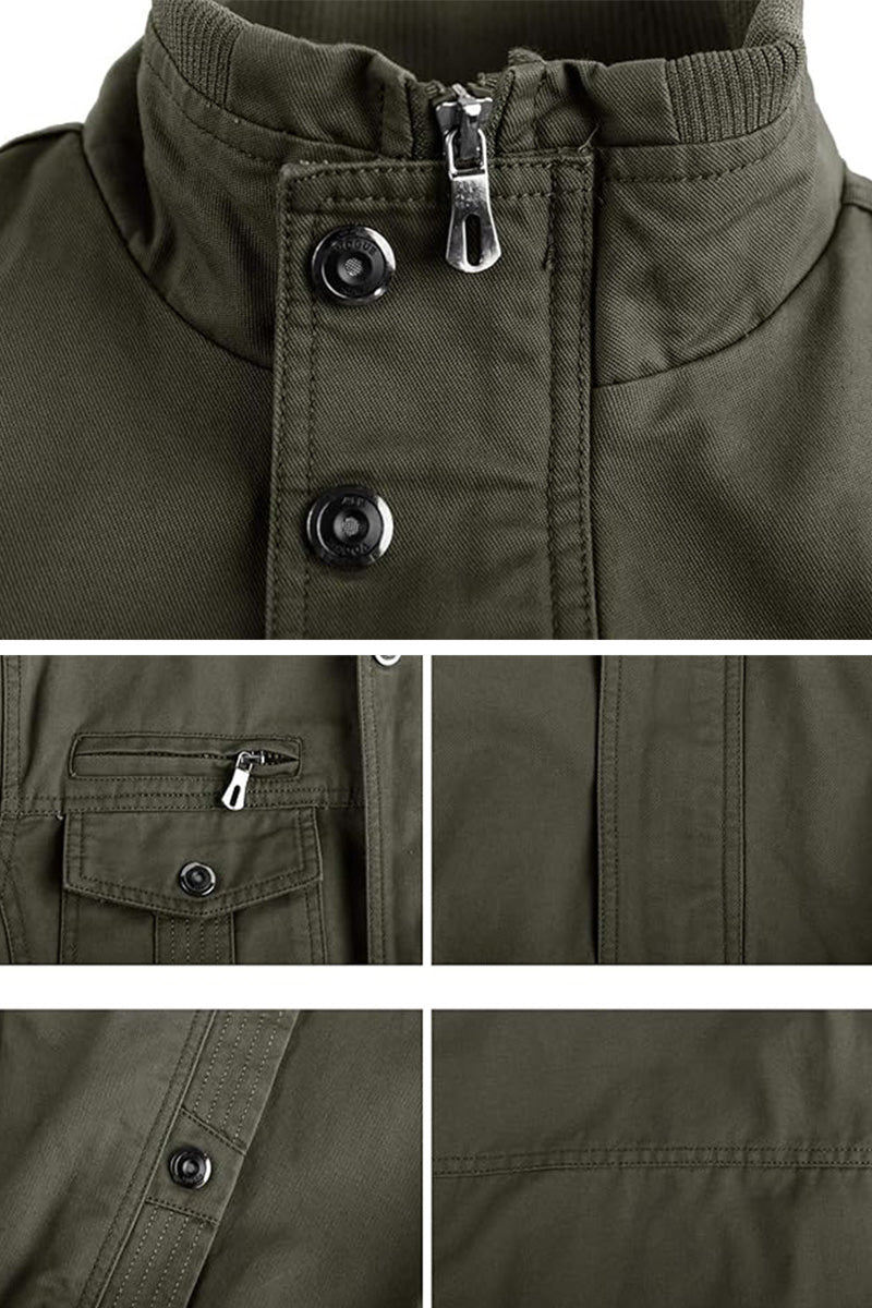 Miltin – Bomberjacke im Military-Stil mit Cargo-Taschen
