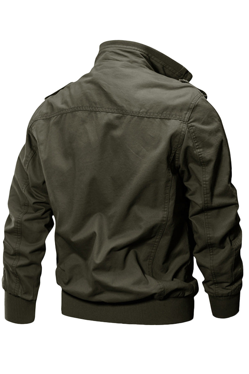 Miltin – Bomberjacke im Military-Stil mit Cargo-Taschen