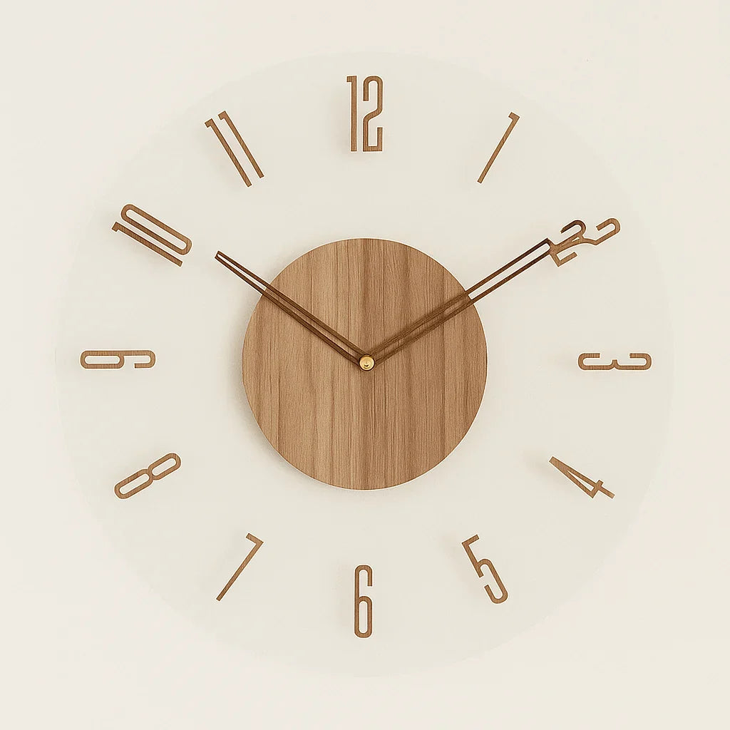 QuietNest – Genieße vollkommene Stille mit elegantem lautlosem Wanduhr
