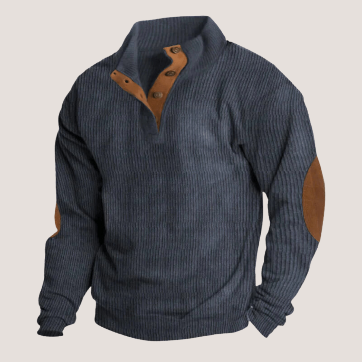 Allen | Kordpullover mit Stehkragen