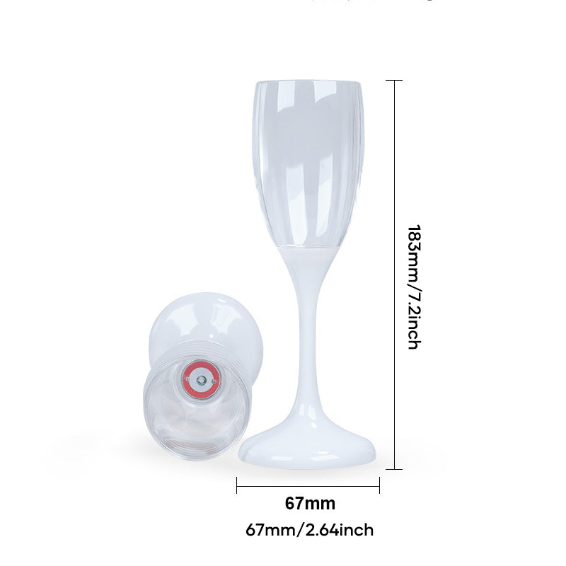 LED beleuchtetes Sektglas