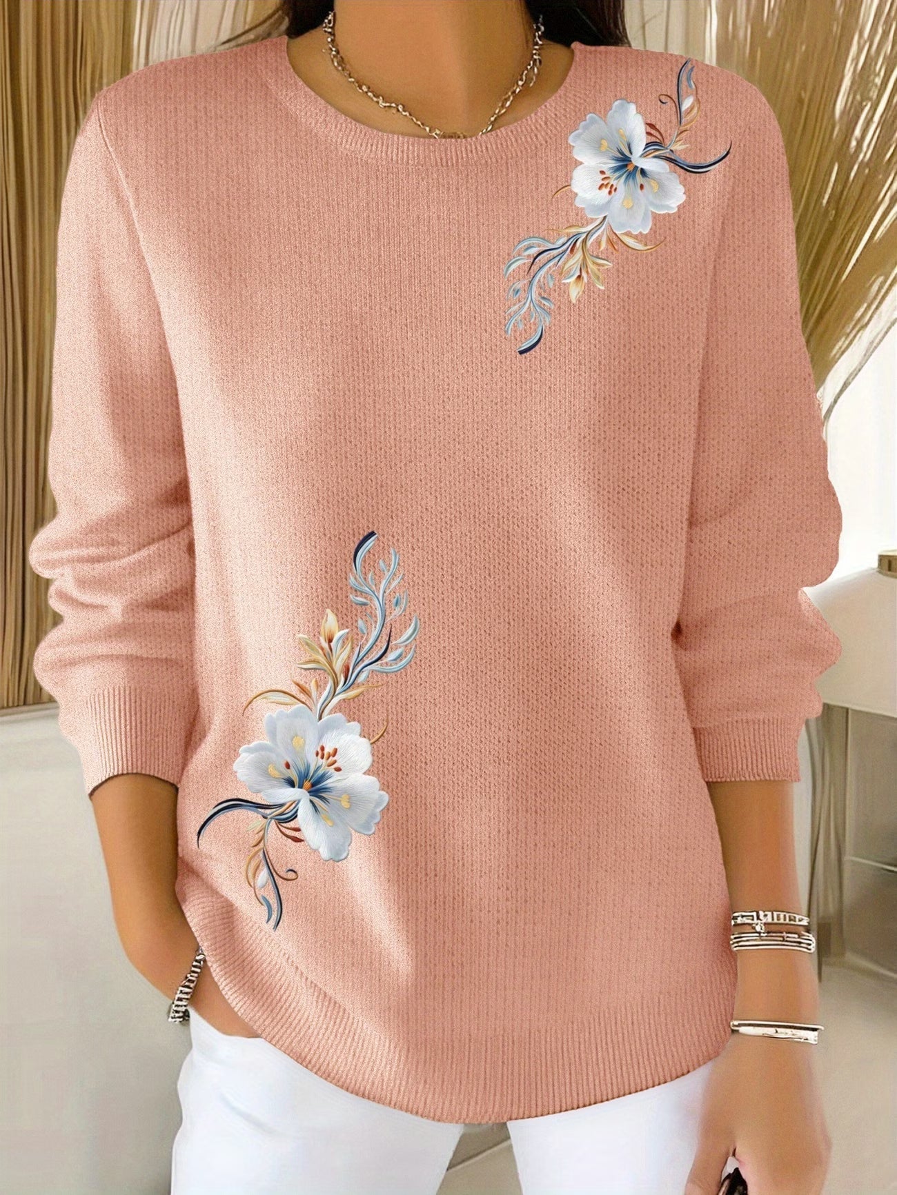 Meyla – Eleganter Langarmpullover