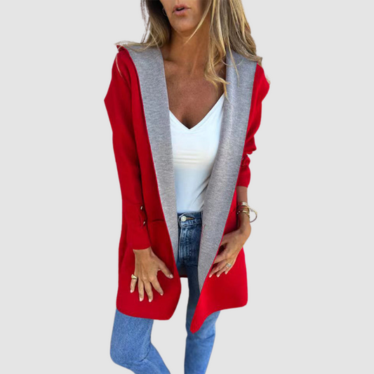 Mariela Farbblock Kapuzenjacke