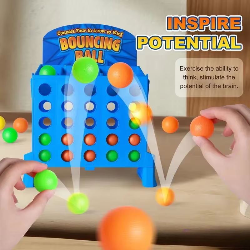 Bouncing Board Spiel Ball | Tischspiel für Familie & Party | Geschicklichkeitsspiel | BounceLine