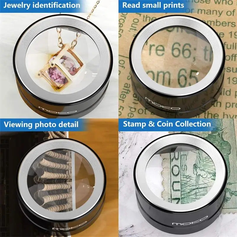 (50% Rabatt) - 6XMagnifier - LED-Lupe - Perfektes Licht und Größe für einfaches Lesen!